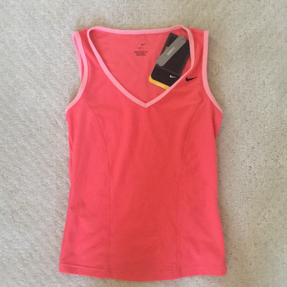 Pink Nike workout top